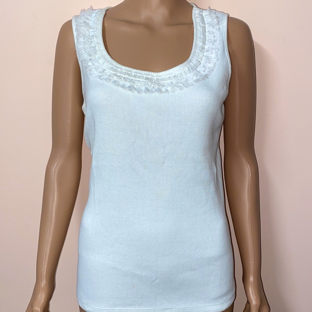 Beaded Fringe Tank Top XL